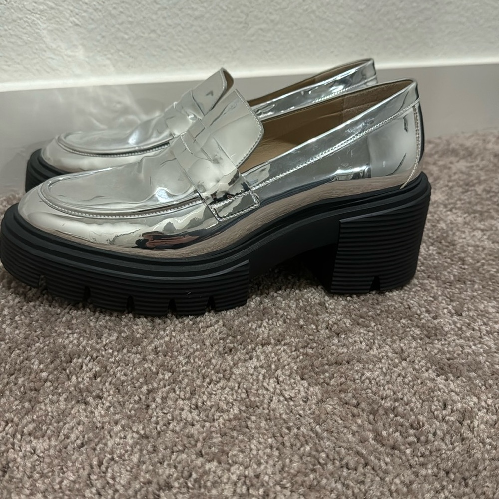Stuart Weitzman platform loafers